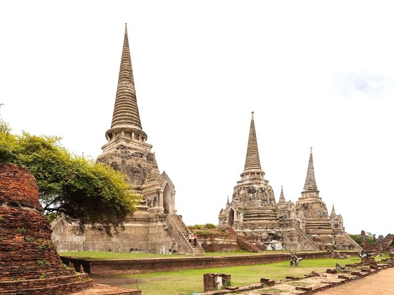 Chùa Wat Phra Si Sanphet, ba tháp uy nghi (Ảnh: wikipedia)