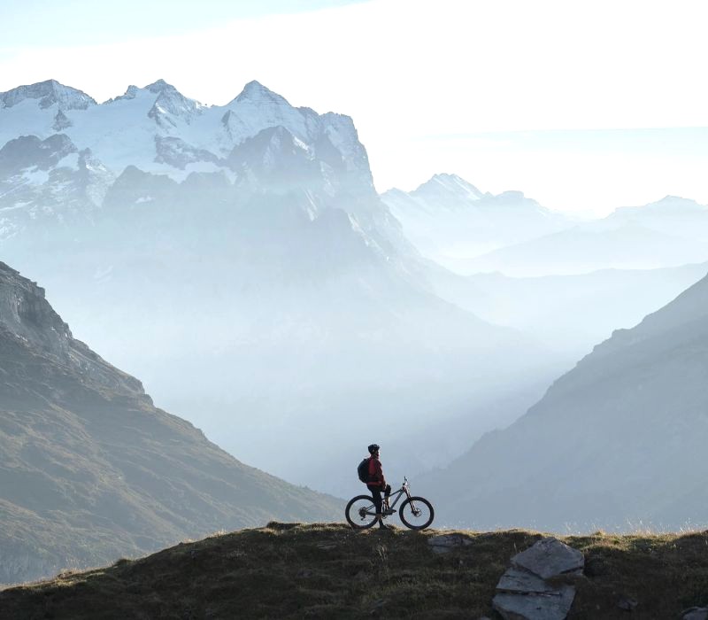 Trải nghiệm mountainbike tại Titlis. (Ảnh: Titlis)