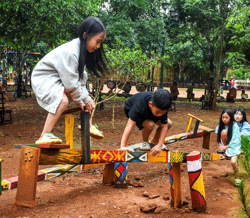 Khu vui chơi thu hút trẻ em. (Ảnh: Báo Du lịch)