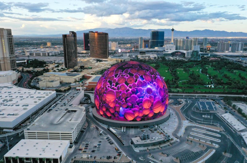 Sân khấu giải trí Las Vegas Sphere khổng lồ