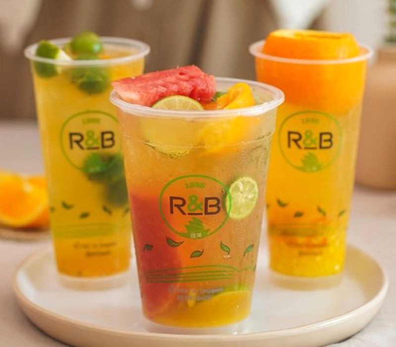 R&B Tea có 38 vị trà sữa đa dạng. (Ảnh: Clingme)