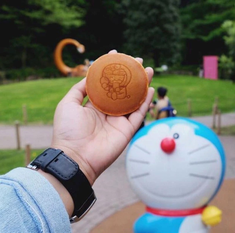 Dorayaki nhân đậu đỏ. 📸 nyobe_ekaputri