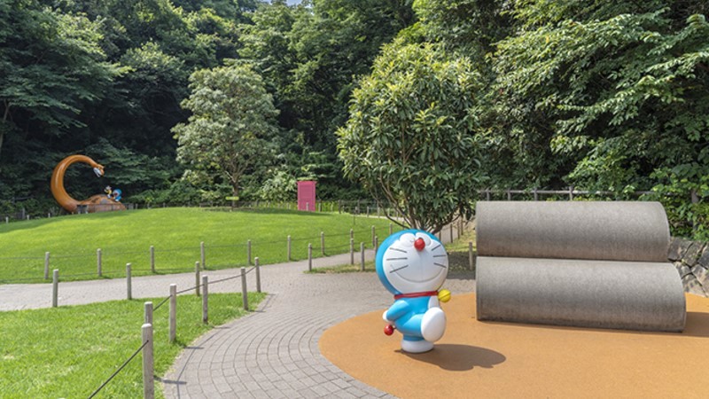 Khu vui chơi ngoài trời tái hiện thế giới Doraemon. (Ảnh: Website Fujiko Museum)