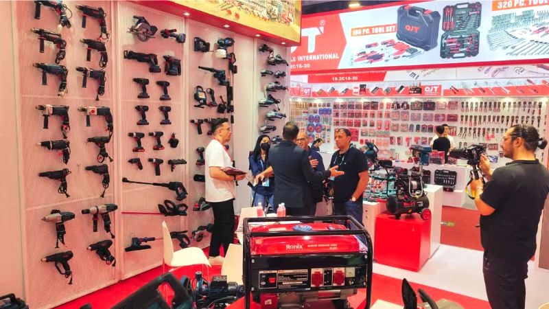 Hội chợ Canton Fair 2024 (giai đoạn 1): Mua sắm điện tử, gia dụng, máy móc... Ảnh: ronixtools