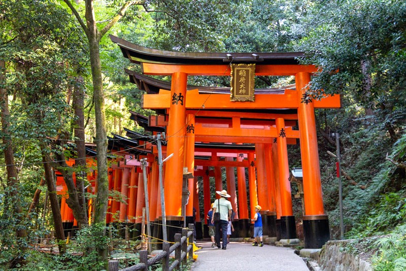 Hàng nghìn cổng torii dẫn bạn lên đỉnh núi Inari. (Ảnh: ericandleandra)