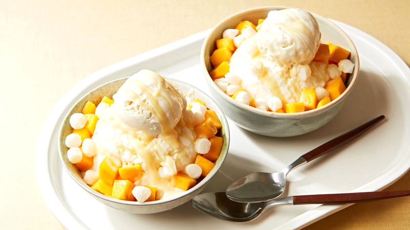 Bingsu: vô vàn nguyên liệu hấp dẫn.