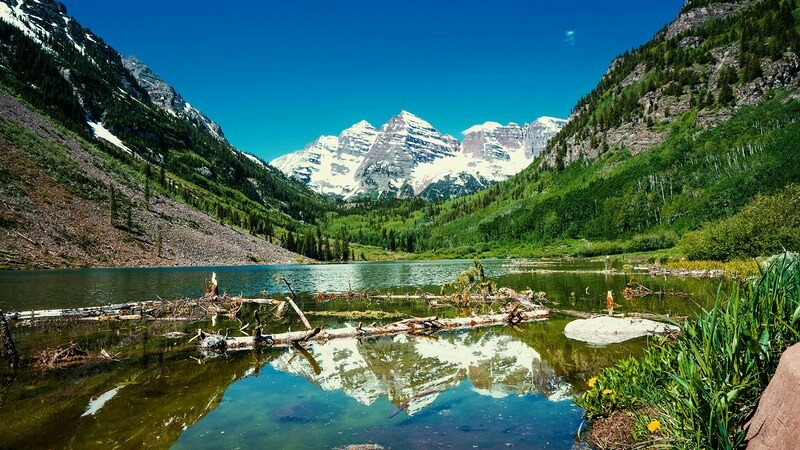 Maroon Bells: Khung cảnh rạng rỡ, ngoạn mục nhất Aspen. (Ảnh: Evan Wise)