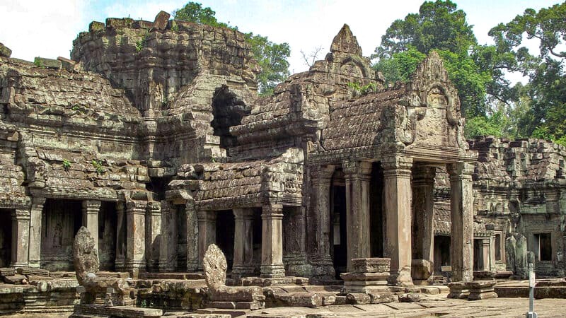 Preah Khan: 4 khu vực cảnh quan ấn tượng. (Ảnh: Cambodia Travel Guide)