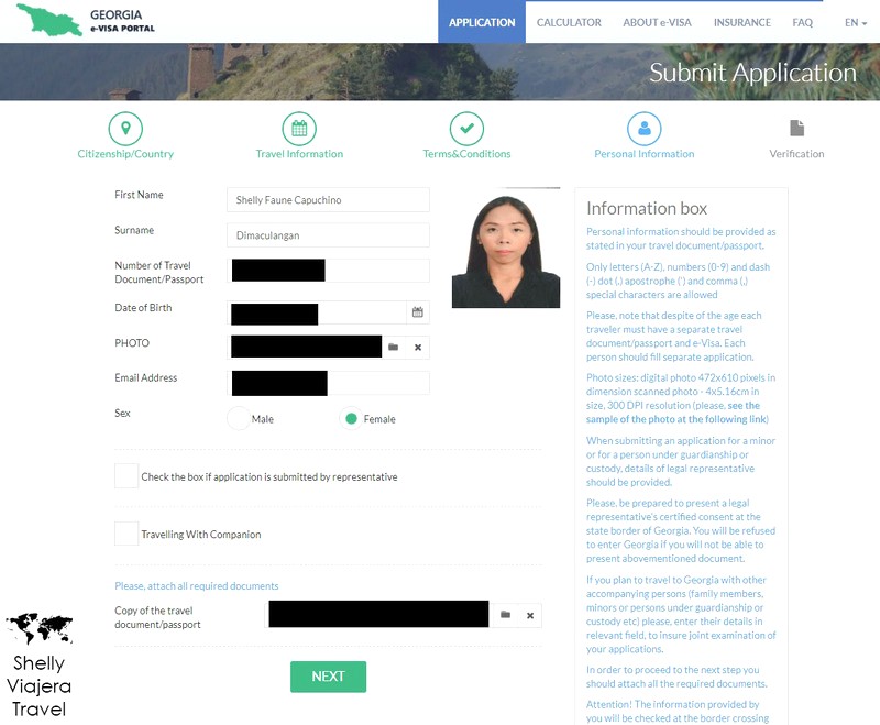 Hồ sơ xin E visa Georgia (Ảnh: shellyviajeratravel)