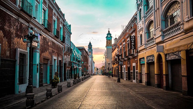 Centro Histórico de Puebla: Cổ kính, bình lặng. (Ảnh: oselcentrosur)