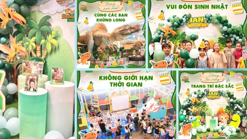 Dino Cafe Quận 1 - thiên đường tuổi thơ cho bé với không gian độc đáo, ẩm thực hấp dẫn và vô vàn hoạt động thú vị. (165 ký tự)