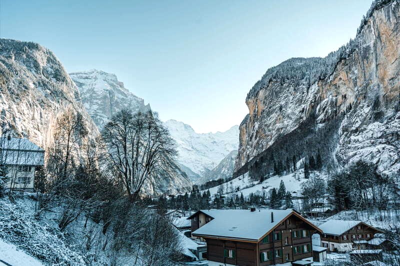 Lauterbrunnen mùa đông, Thụy Sĩ. (Ảnh: Jungfrau Region Tourismus AG)