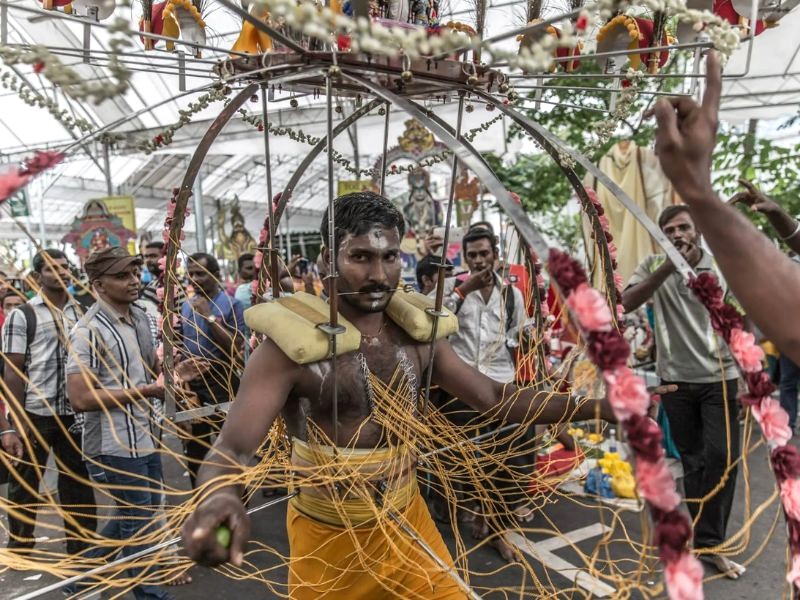 Lễ hội Thaipusam: Nghi lễ hành xác theo tín ngưỡng Hindu, chỉ dành cho những người dũng cảm. (Ảnh: The Online Citizen)