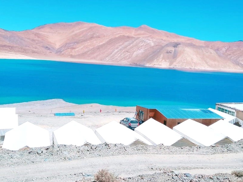 Eco Traveller Camp: Nơi cắm trại chất lượng cao tại Pangong. (Ảnh: ecotravellercamppangong)