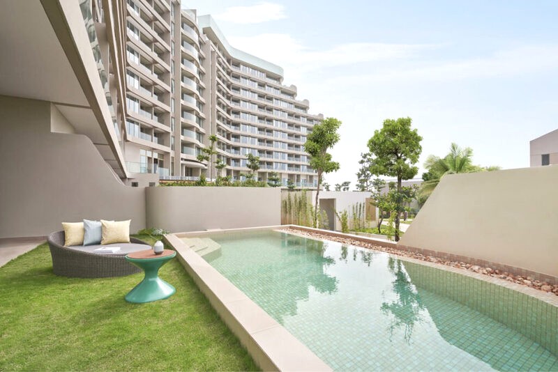 Hồ bơi cực chill tại Residences Garden Pool (Ảnh: Ixora Ho Tram)