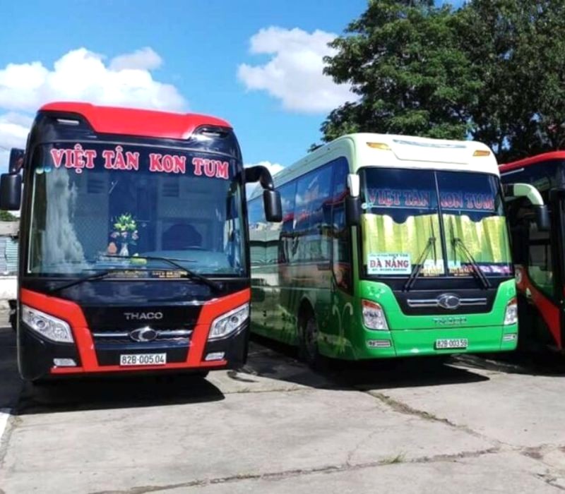 Xe Việt Tân: Đà Nẵng - Măng Đen (Ảnh: KonTum Trip)