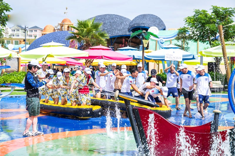 Teambuilding sôi động tại Wonderland Water Park. (Ảnh: novadreamwonderlandwaterpark)