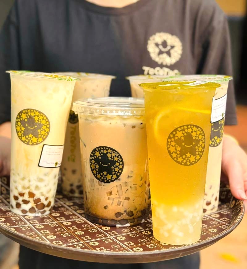 Trà sữa ToCoToCo siêu to khổng lồ (Ảnh: ToCoToCo Bubble Tea)