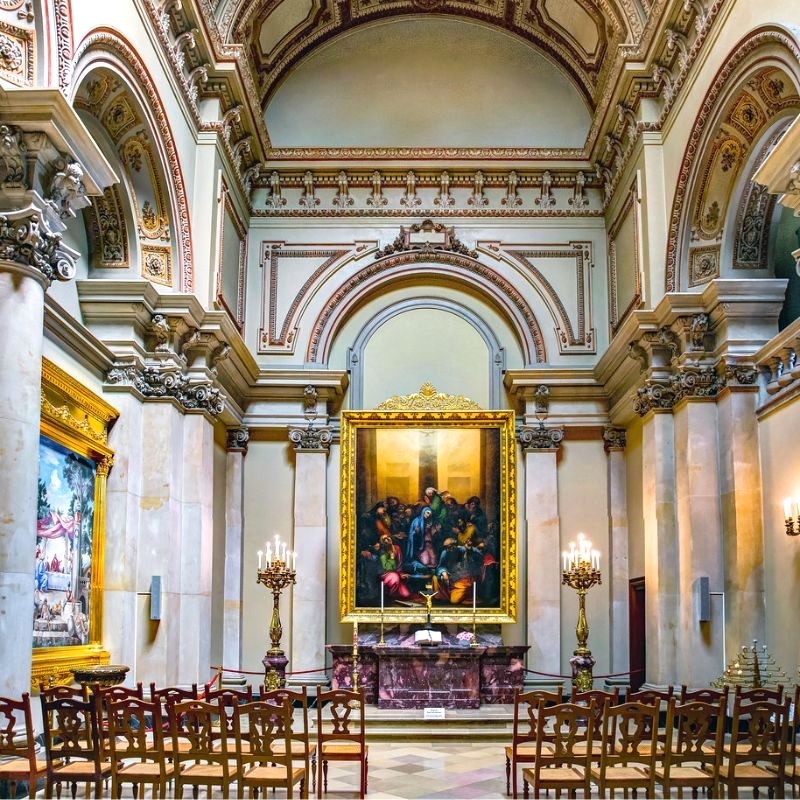 Berliner Dom: Không gian ấm cúng cho lễ rửa tội và đám cưới. (Ảnh: Johannes)