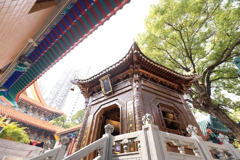 Tiền Lân Các, xây dựng năm 1924, đã được phục dựng nhiều lần. (Ảnh: Wong Tai Sin Temple)