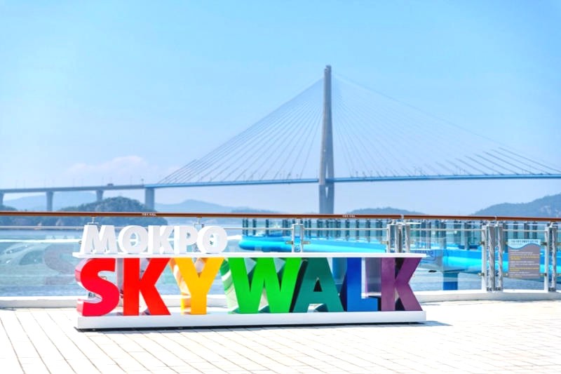 Cầu kính Skywalk - điểm nhấn của Mokpo. (Ảnh: Visit Korea)