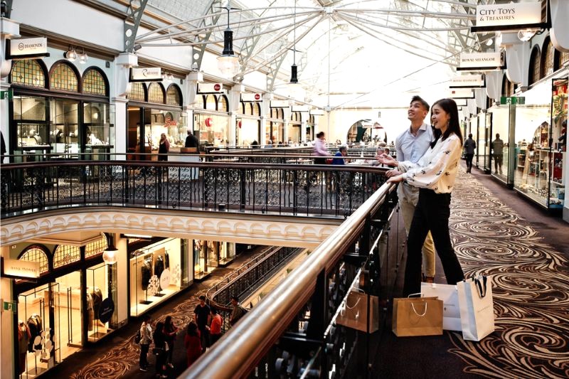 Queen Victoria Building: Trung tâm mua sắm hàng đầu Sydney (Ảnh: Meritonsuites).