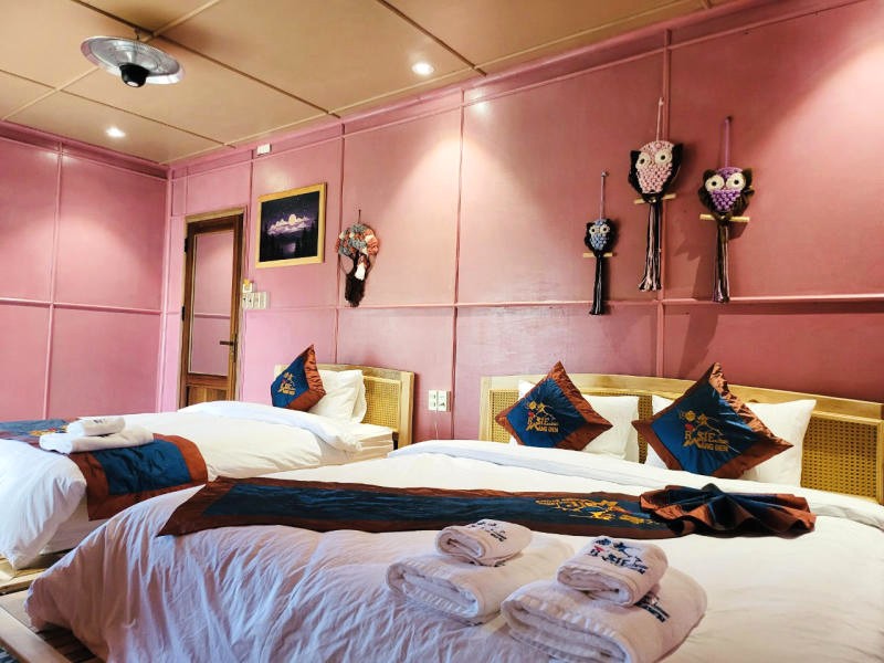 Phòng Twin Bed: Hoàn hảo cho nhóm bạn. (Ảnh: Mytour)