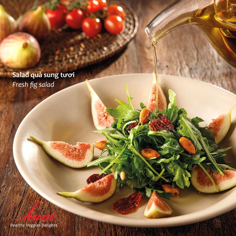 Salad quả sung: Hương vị độc đáo (Ảnh: Hum)