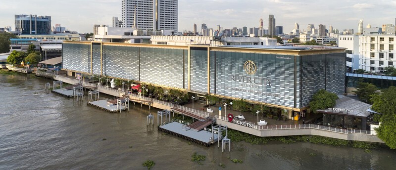 Bảo tàng River City Bangkok (4 tầng) nằm dọc sông Chao Phraya.