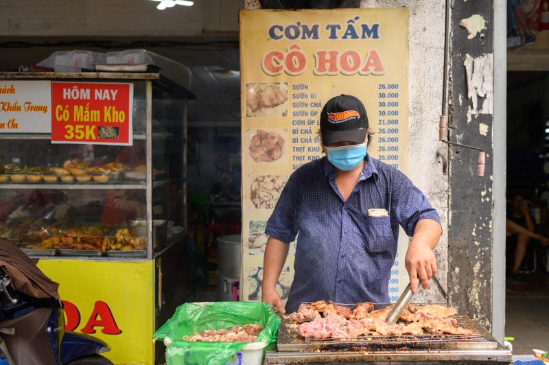 Cơm tấm Cô Hoa Ô Môi:  món ngon không thể thiếu trong danh sách (Ảnh: Báo Điện Tử Chính Phủ)