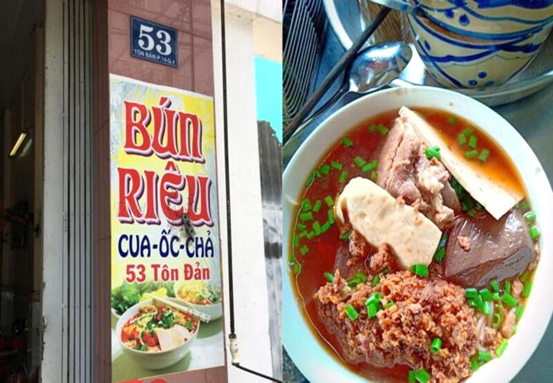 Canh Bún & Bún Riêu Tôn Đản thêm sườn sụn giòn ngon (ảnh: inoxquanghuy)