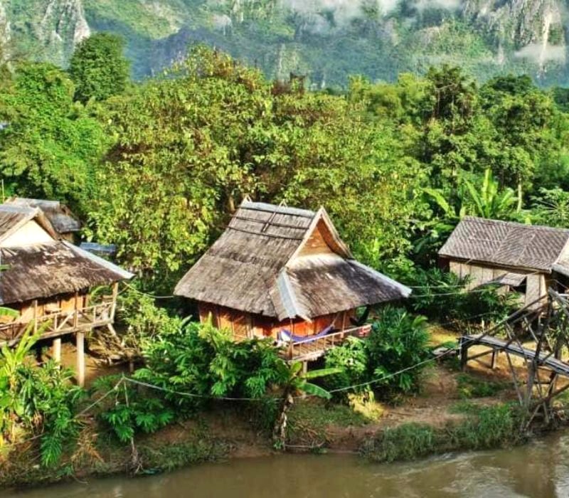 Phong cảnh Dong Natad trù phú. (Ảnh: Laos Tour)