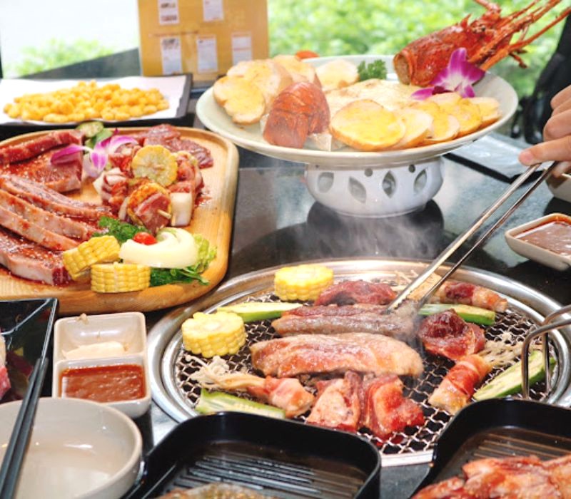 668 BBQ & Hotpot: thiên đường thịt nướng & hải sản tươi ngon cho tín đồ ẩm thực. (Ảnh: Tạ Thị Hà)