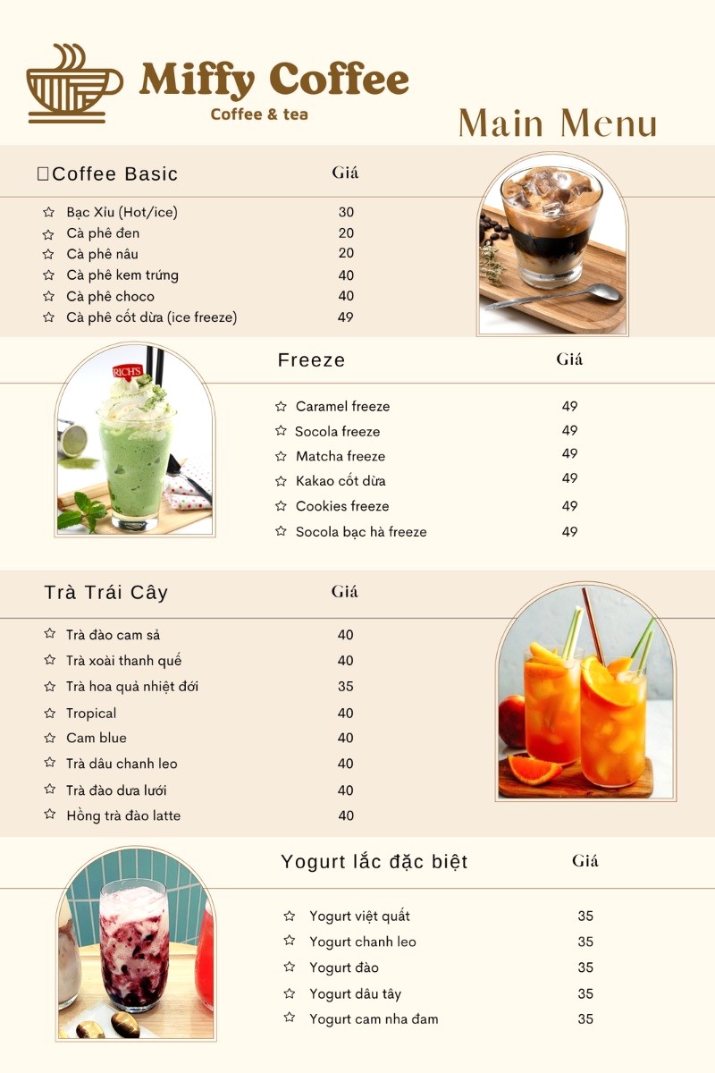 Quán trà trái cây ngon tuyệt đỉnh! 🍹 Ảnh: Miffy Coffee