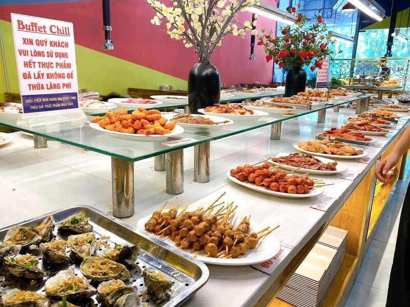 Chill Buffet Lẩu Nướng: Buffet chất lượng, món ngon, giá hợp lý. (Ảnh: Chill Buffet Lẩu Nướng - Bắc Sơn)