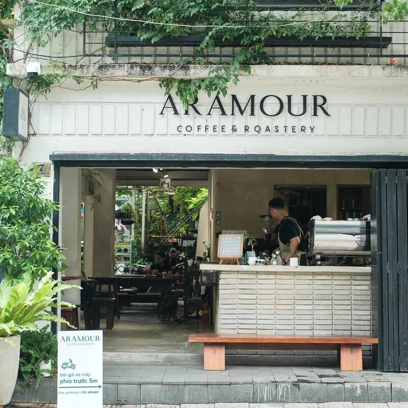 Aramour Coffee Roasters, quán cafe sáng tạo tại Thảo Điền. (Ảnh: Aramour Coffee Roasters)