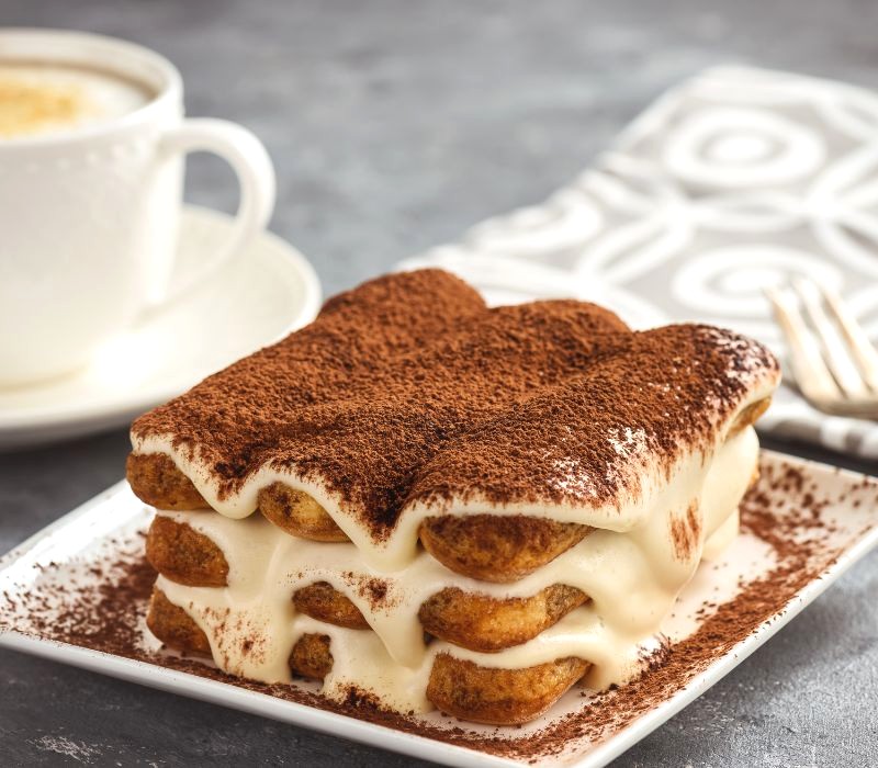 Tiramisu Ý: Sự kết hợp ngẫu nhiên của nguyên liệu truyền thống tạo nên hương vị hấp dẫn. (Ảnh: iko636)