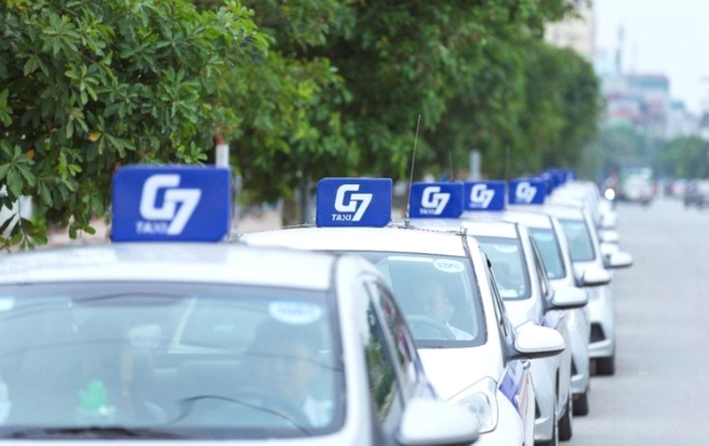 G7 Taxi phục vụ hành khách tại Long Biên. (Ảnh: G7 Taxi)