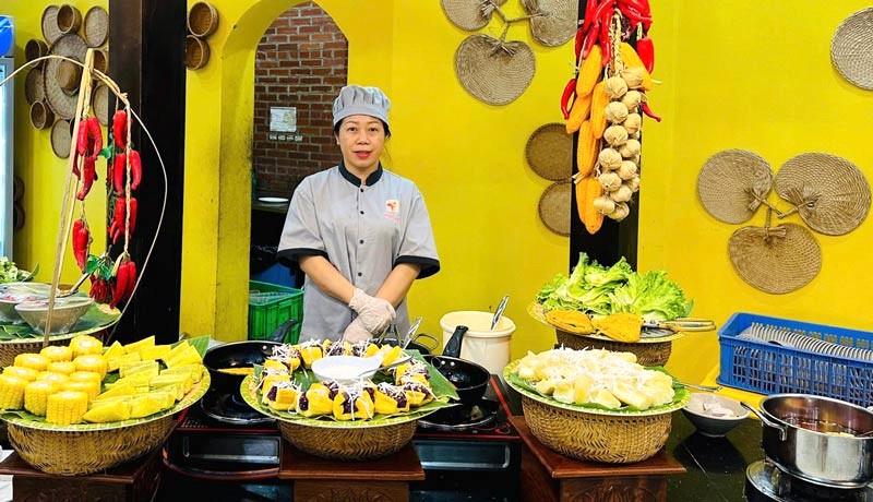 Nhà hàng Chợ Quê Buffet được thực khách yêu thích. (Ảnh: Fanpage CHỢ QUÊ Buffet)