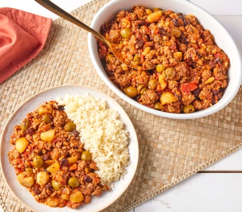 Picadillo a la Habanera - món ngon Cuba đặc trưng. (Ảnh: Cookidoo)