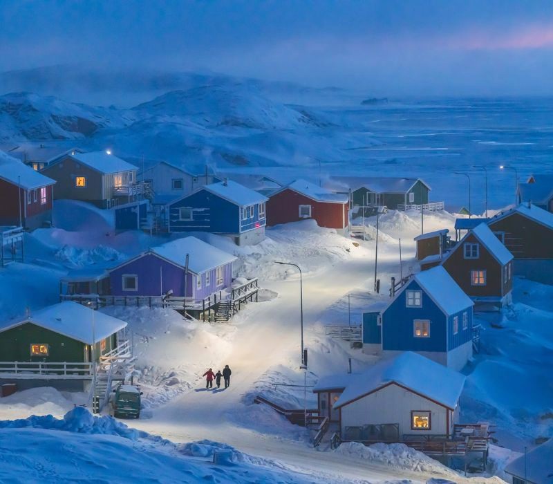 Cộng đồng cư dân Bắc Cực tại Greenland. (Ảnh: National Geographic)