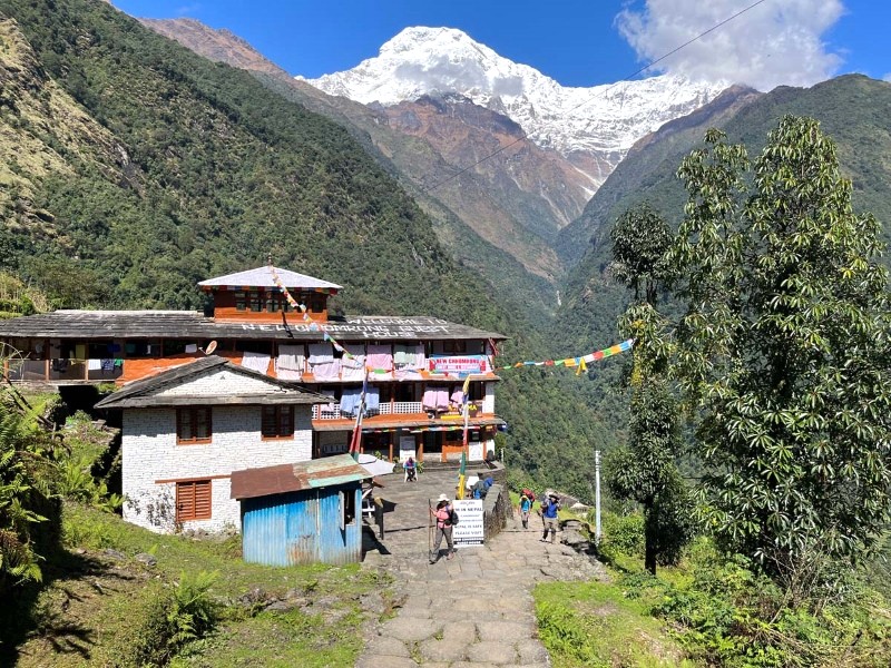 Chhomrong: Cổng vào Annapurna Base Camp. (Ảnh: Ace the Himalaya)