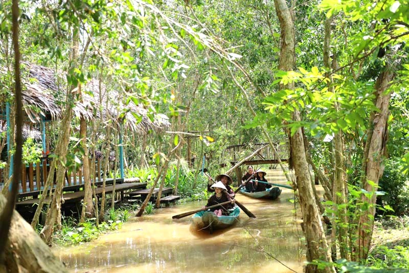 Vườn trái cây Lung Tràm: Khu du lịch sinh thái với nhiều trải nghiệm thú vị. (Ảnh: dulichlungtram)